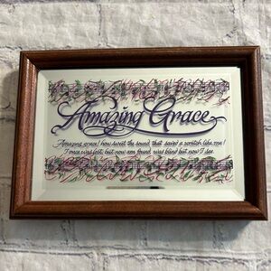 DICKSON AMAZING GRACE HYMN PUBLISHED IN 1779 BY ENGLISH POET MIRROR FRAME